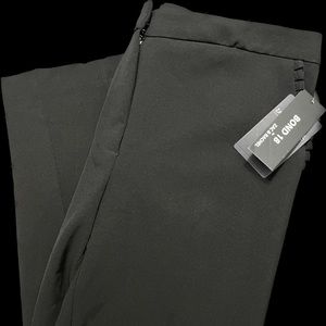 Women's Tuxedo style ankle pants w/ ruffle-trim angled pockets sz 12 NWT